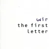 The First Letter
