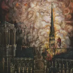 Temples Colliding in Fire