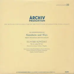 Klavier-Konzert Nr. 12 A-dur KV 414