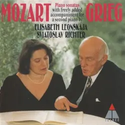 Piano sonatas with freely added accompaniment for a second piano by Grieg