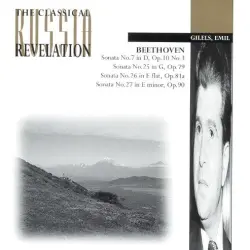 Sonata no. 7 in D, op. 10 no. 3 / Sonata no. 25 in G, op. 79 / Sonata no. 26 in E flat, op. 81a / Sonata no. 27 in E minor, op. 90