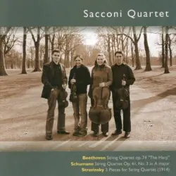 Beethoven: String Quartet op. 74 / Schumann: String Quartet op. 41 no. 3 in A major / Stravinsky: 3 Pieces for String Quartet