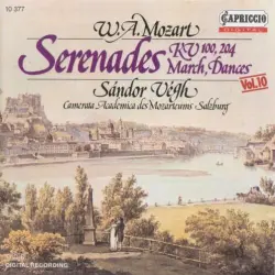 Serenades KV 100, 204 / March, Dances