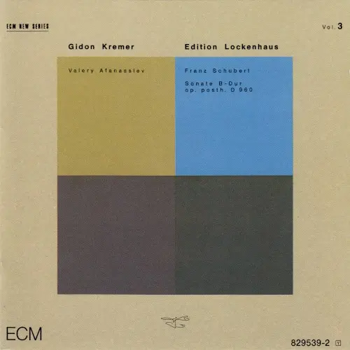 Edition Lockenhaus, Volume 3: Sonata B-Dur, D. 960