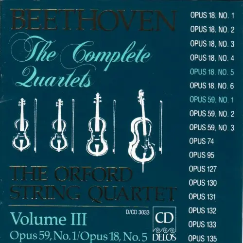 Beethoven: The Complete Quartets Volume III