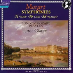 Symphonies 31 ('Paris'), 36 ('Linz'), 38 ('Prague')