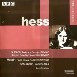 Bach: Prelude in G major, BWV 902 / English Suite no. 2 in A major, BWV 807 / Haydn: Piano Sonata no. 62 in E-flat major / Schumann: Carnaval, op. 9