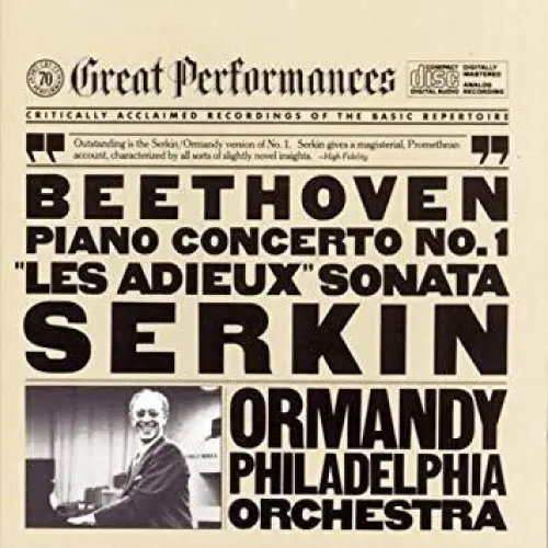 CBS Great Performances, Volume 70: Piano Concerto No. 1 / "Les Adieux" Sonata