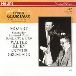 Sonatas for Piano and Violin: K. 481 / K. 378 / K. 306