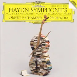 Haydn: Symphonies 22: The Philosopher; 63: La Roxelane; 80