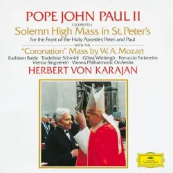 Pope John Paul II Celebrates Solemn High Mass In St. Peter's For The Feast Of The Holy Apostles Peter And Paul With The "Coronation" Mass By W. A. Mozart