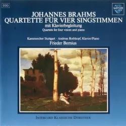 Quartette für vier Singstimmen mit Klavierbegleitung