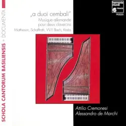„a duoi cembali“ – Musique allemande pour deux clavecins