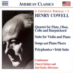 A Continuum Portrait, Vol. 1: Quartet for Flute, Oboe, Cello and Harpsichord / Suite for Violin and Piano / Songs and Piano Pieces / Polyphonica / Irish Suite
