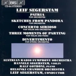 Patria / Sketches from Pandora / Concerto serioso / Three Moments of Parting / Divertimento