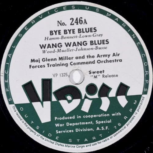 Bye Bye Blues / Wang Wang Blues / Too Marvelous for Words