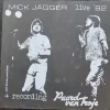 Mick Jagger Live '82 + Recording Paart Van Troje