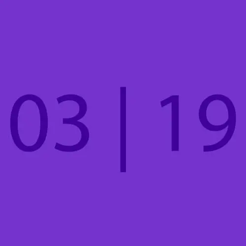 Calendar - 03 | 19