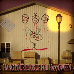 HANG YOUR EGGS UP FOR HA77OWEEN