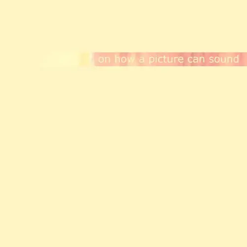On How a Picture Can Sound