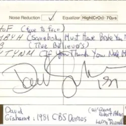 The CBS Demos 1981