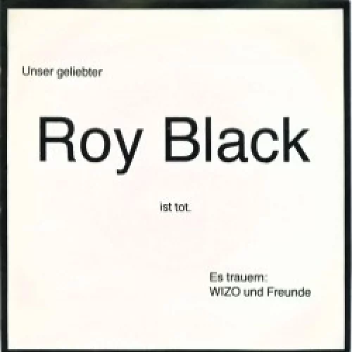 Roy Black ist tot